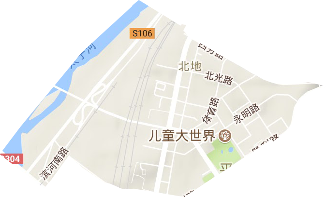 北地街道地形图