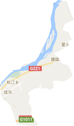 黑龙江省桦川县地图图片