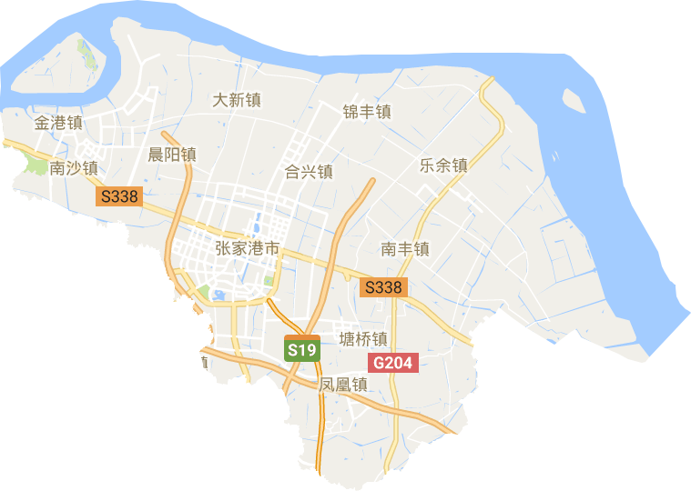 张家港各镇地图图片
