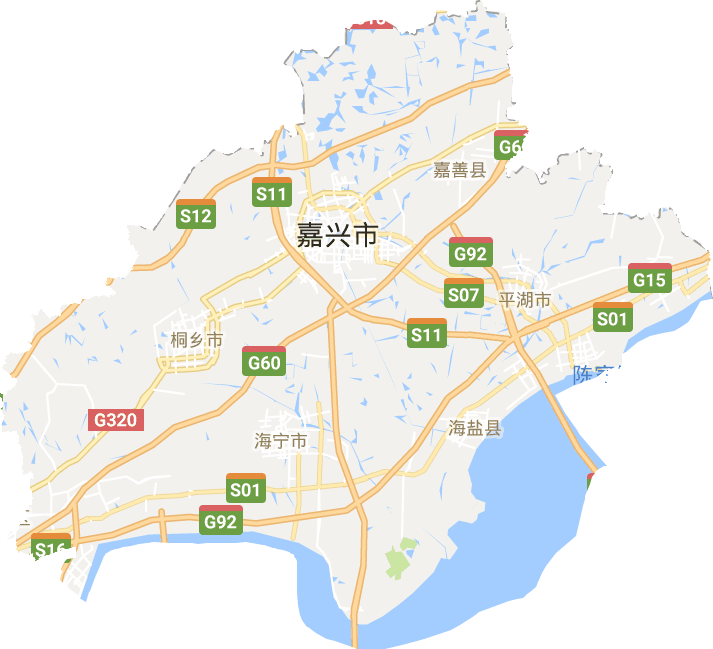 浙江嘉兴位置地图图片