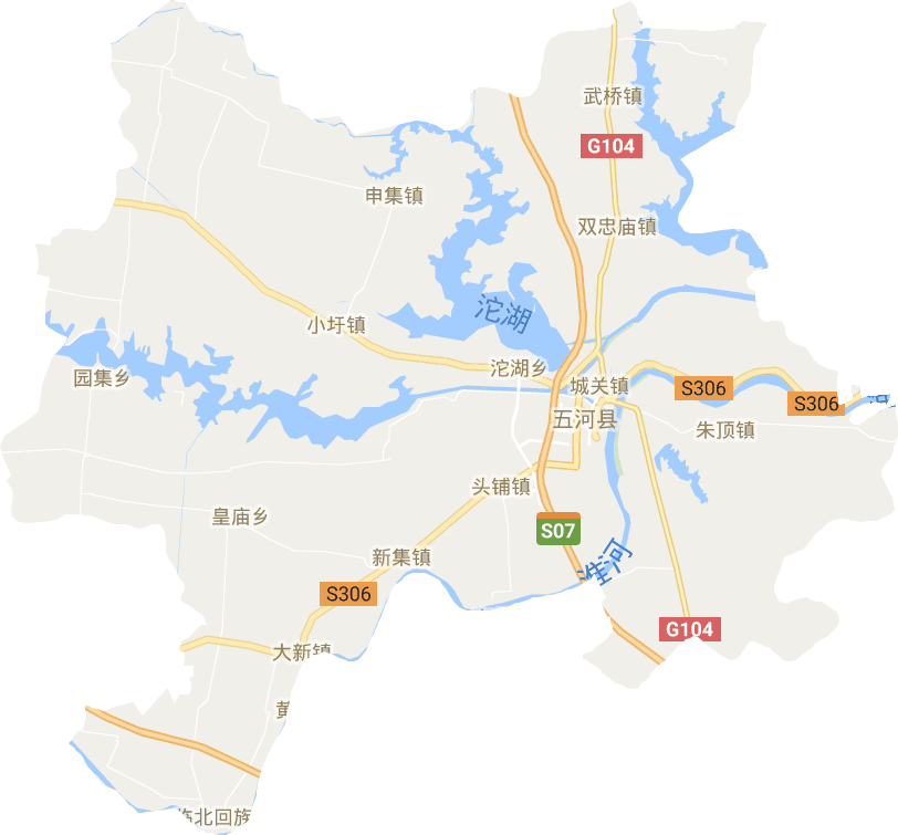 五河县县城地图图片