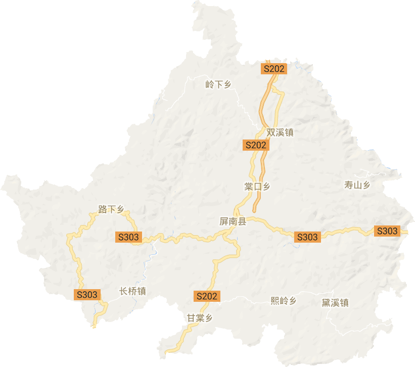 屏南县地图县城图片