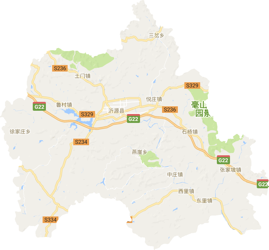沂源县地图大张庄镇图片