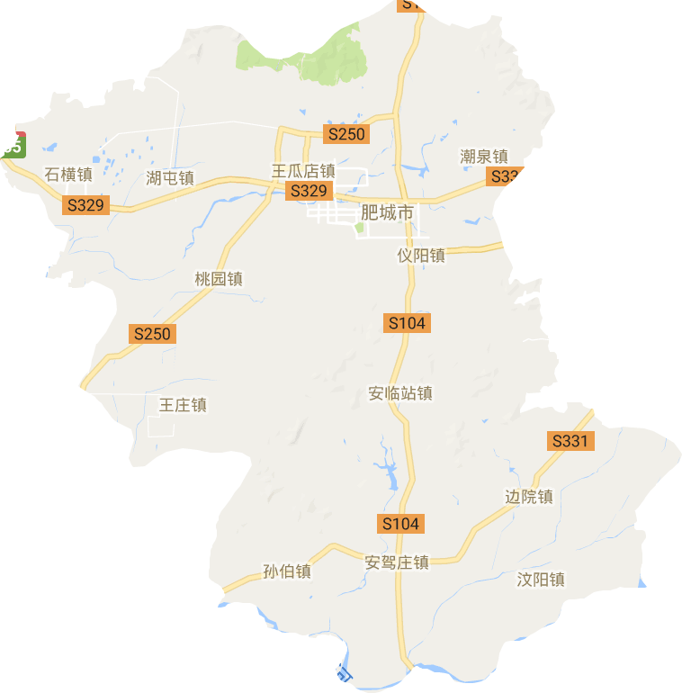 肥城地图乡镇图片
