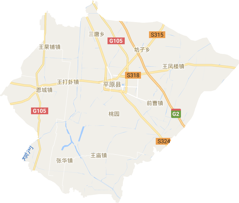 平原县高清电子地图