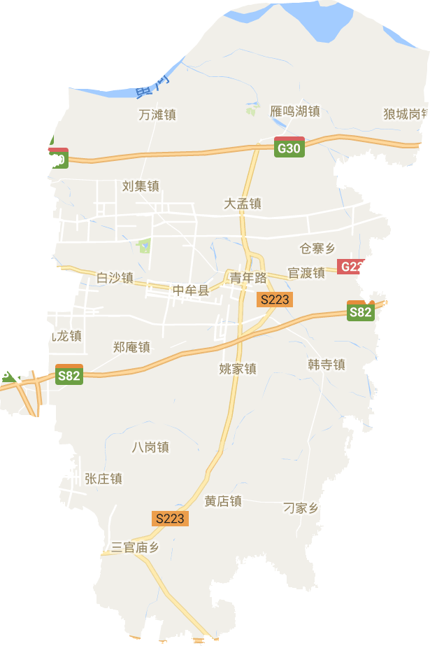 郑州中牟县九龙镇地图图片