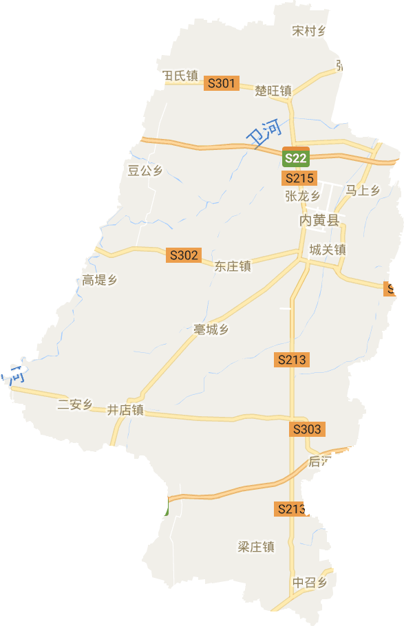 内黄县乡镇分布地图图片