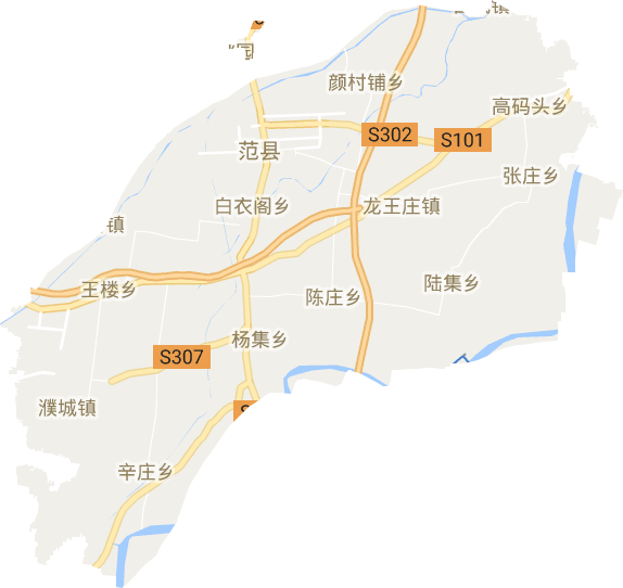 范县乡镇地图图片