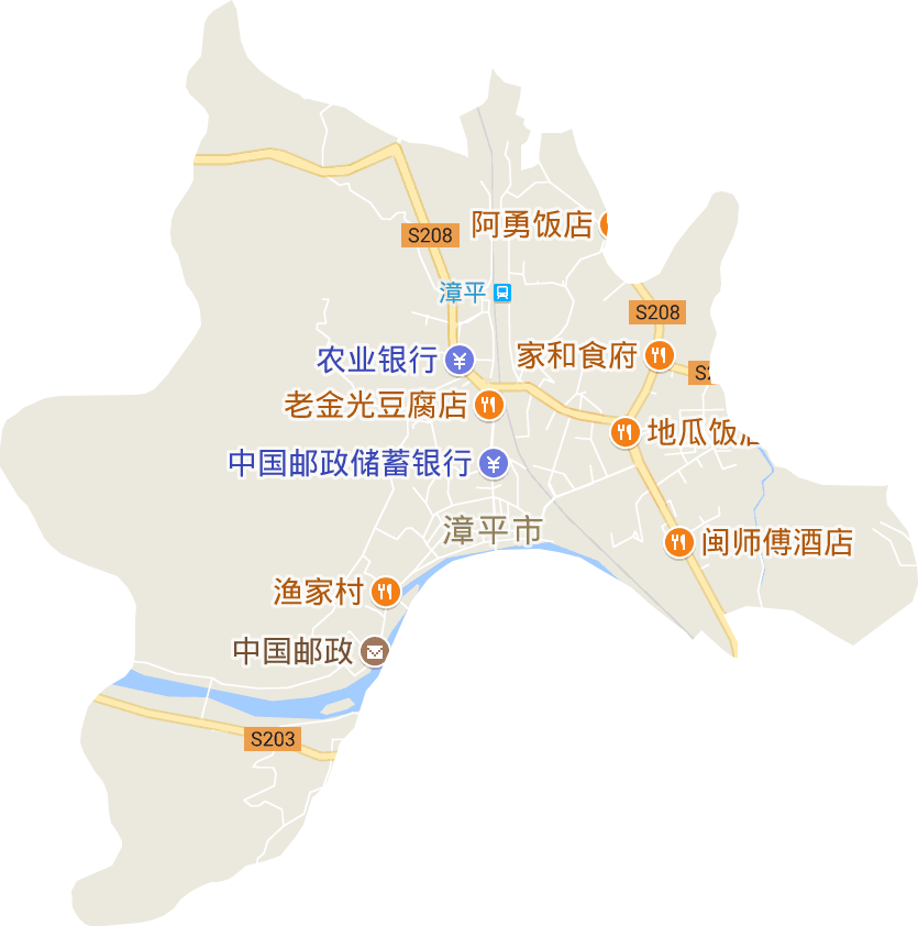 漳平乡镇地图图片