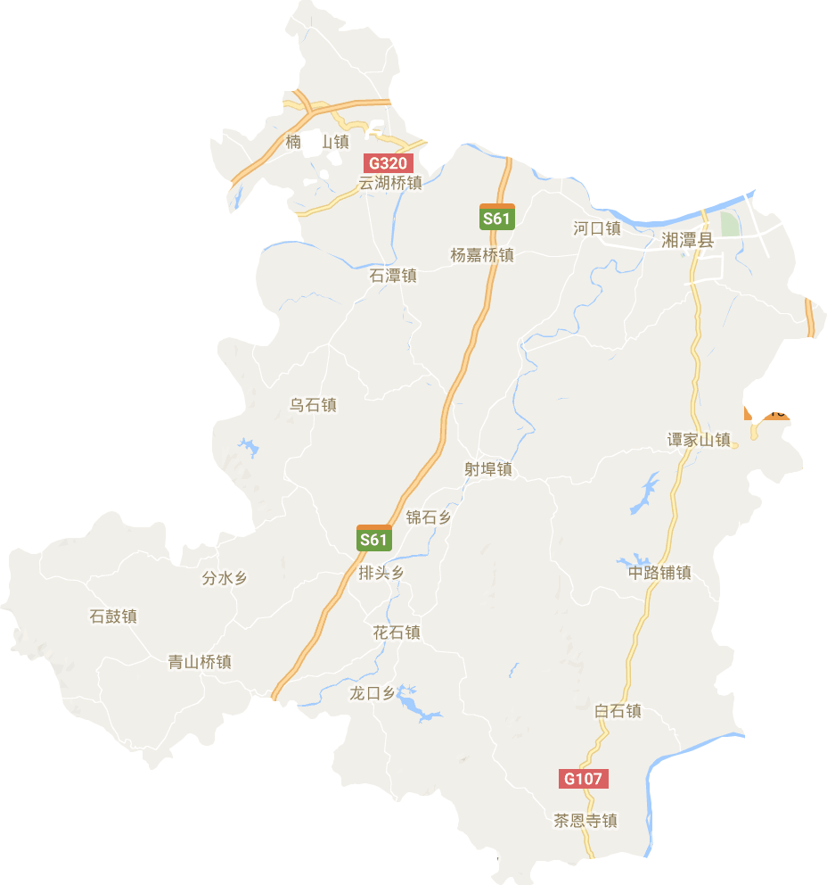 湘潭县乡镇地图分布图图片