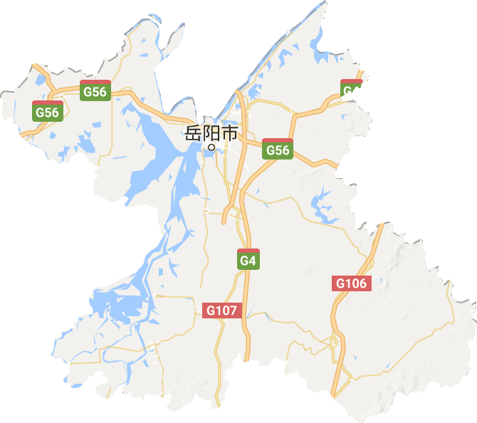 岳阳市地图全图 放大图片