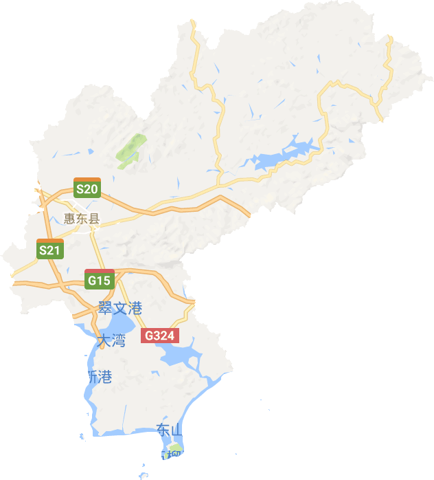 惠东县高清电子地图