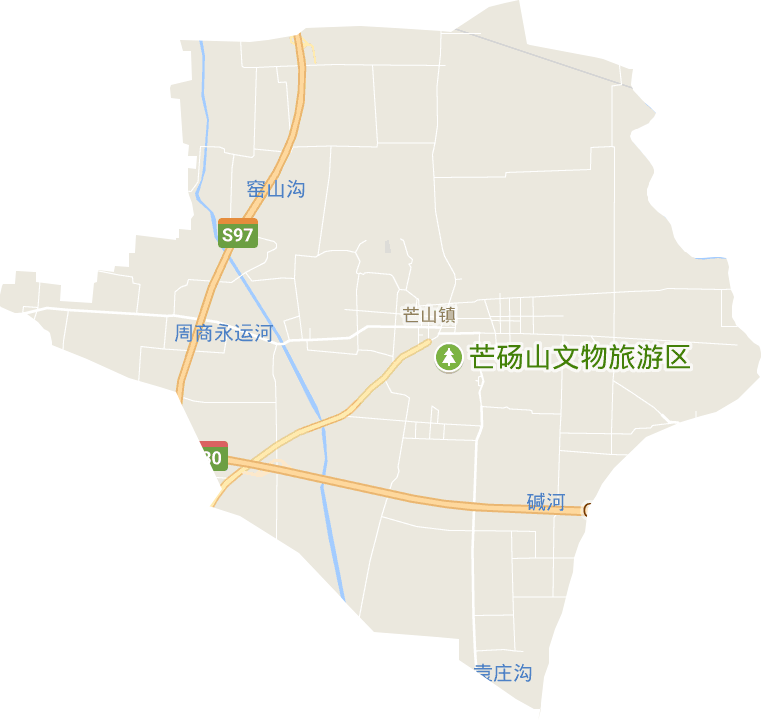 芒山镇高清电子地图,芒山镇高清谷歌电子地图