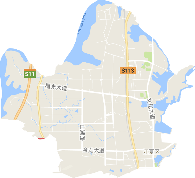 江夏区地图平面图图片
