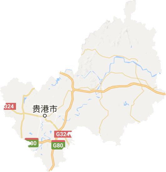 贵港地图全景图片