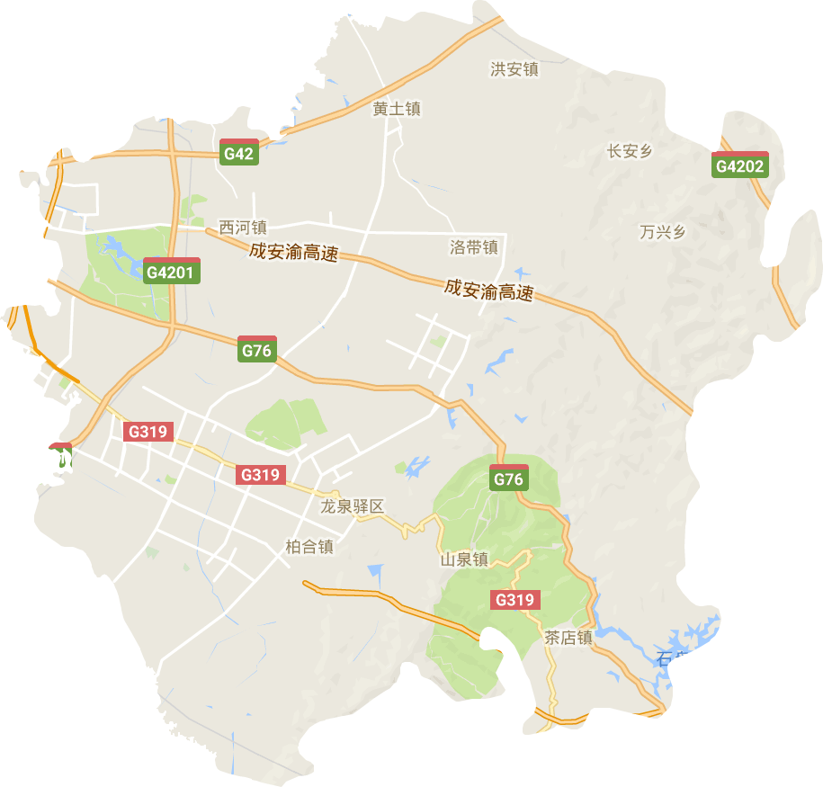 龙泉驿区乡镇分布地图图片