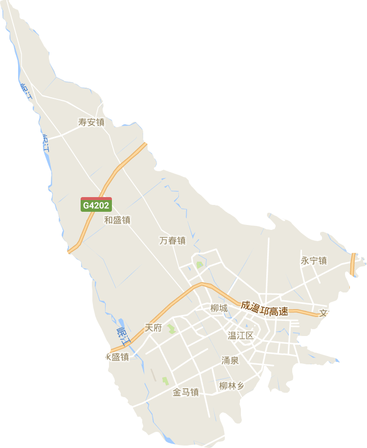 温江万春镇地图图片