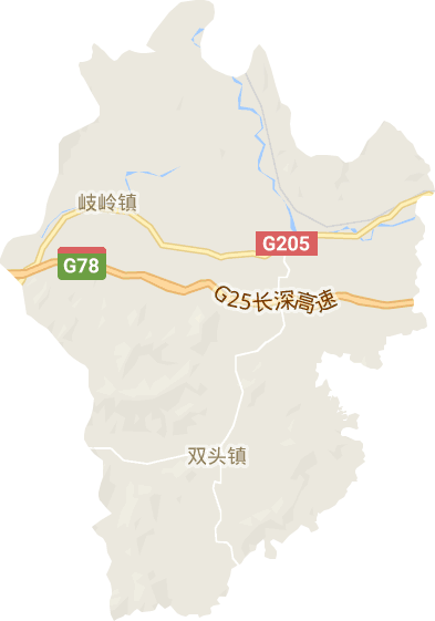 岐岭镇高清电子地图