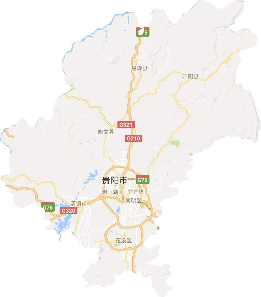 贵阳市地图 放大图片