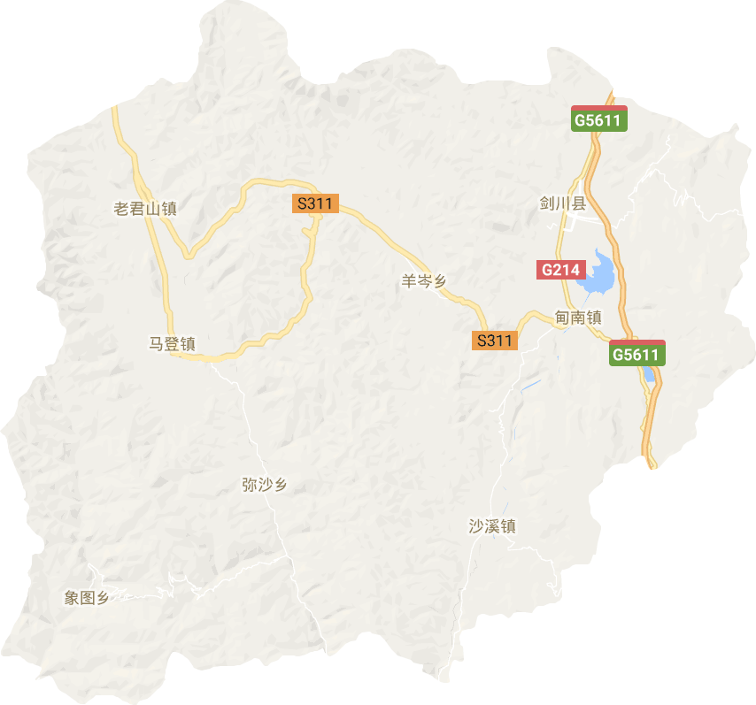 剑川县高清电子地图