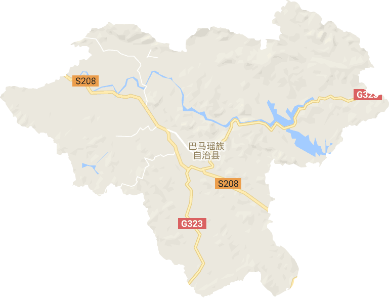 巴马瑶族自治县高清电子地图,巴马瑶族自治县高清谷歌电子地图