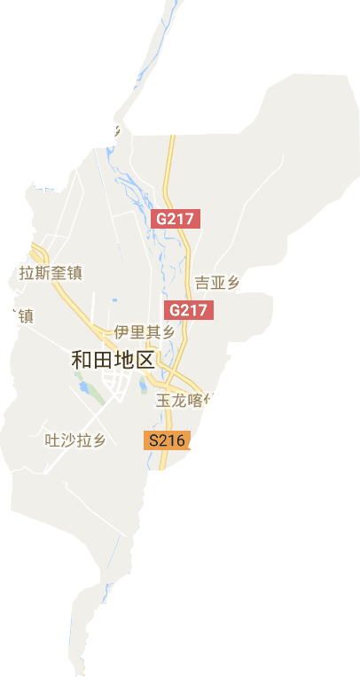 和田地区详细地图图片