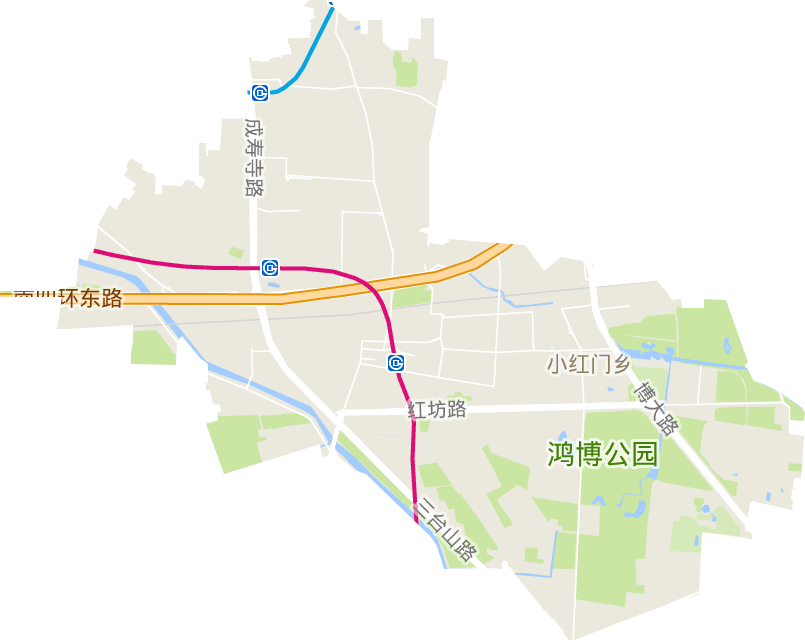 潘家园街道高清电子地图,潘家园街道高清谷歌电子地图