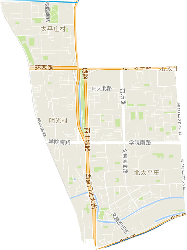 北太平庄街道地图图片