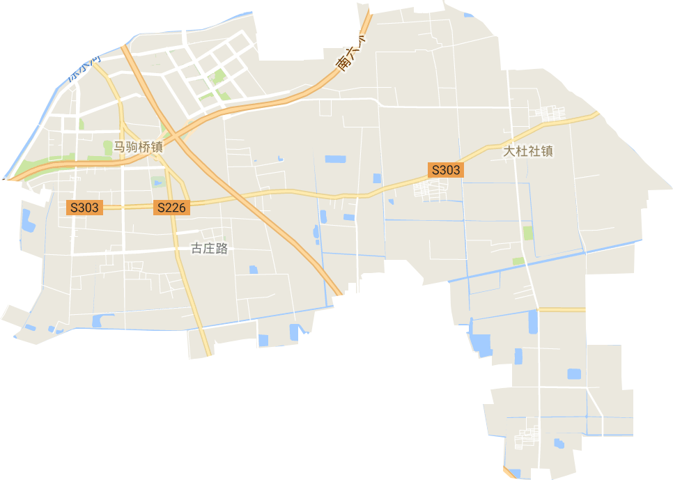 马驹桥镇高清电子地图