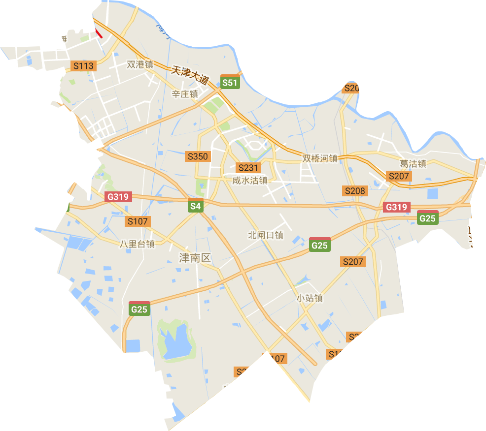 天津市津南区行政区划图片