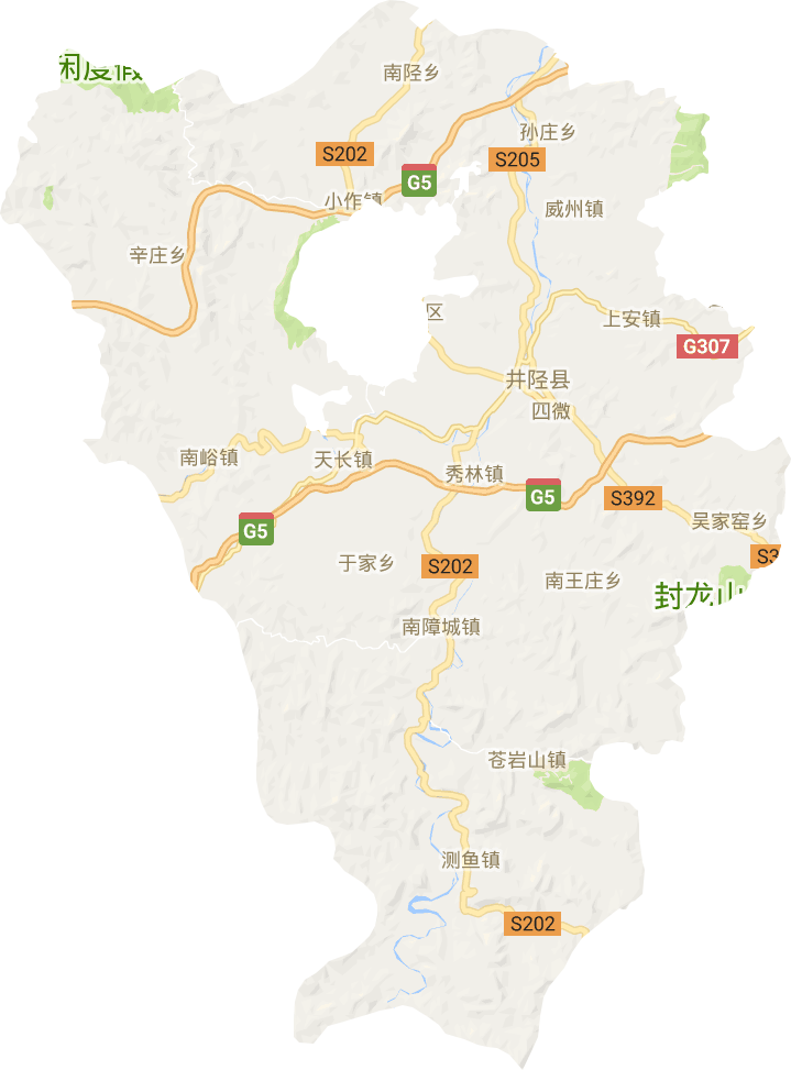 井陉县各村地图图片
