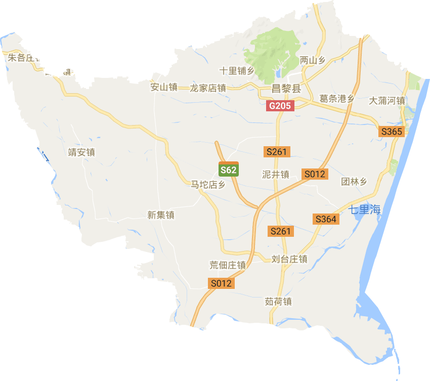 昌黎县各镇地图图片