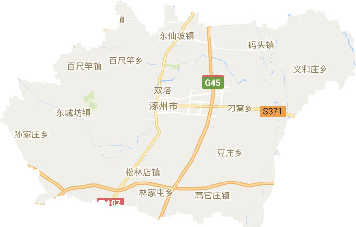 涿州市市区地图图片