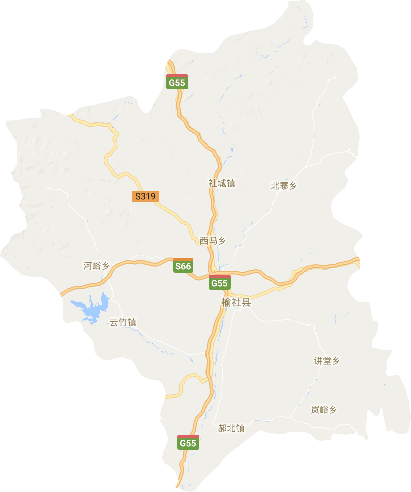 榆社县高清电子地图