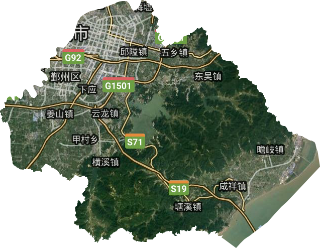 鄞州区咸祥镇地图图片