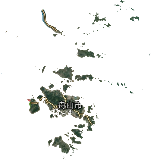 舟山地图 全景图片