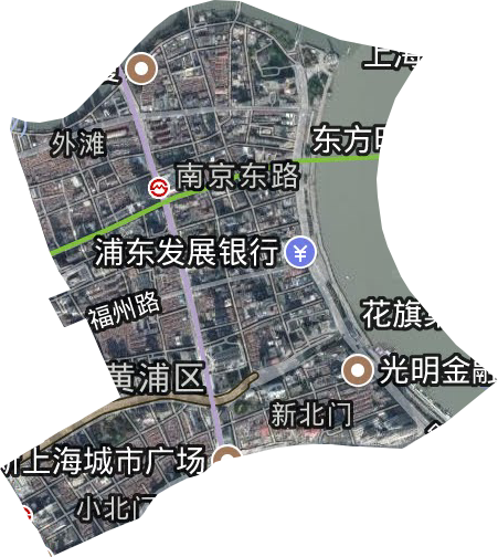 上海外滩街道范围图片