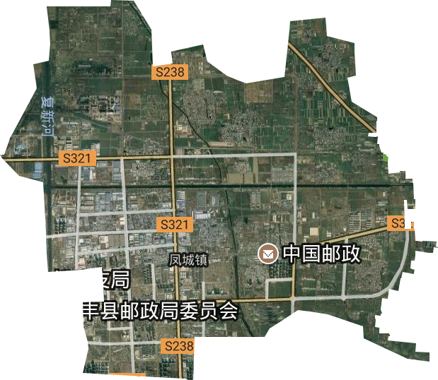 凤城镇高清卫星地图