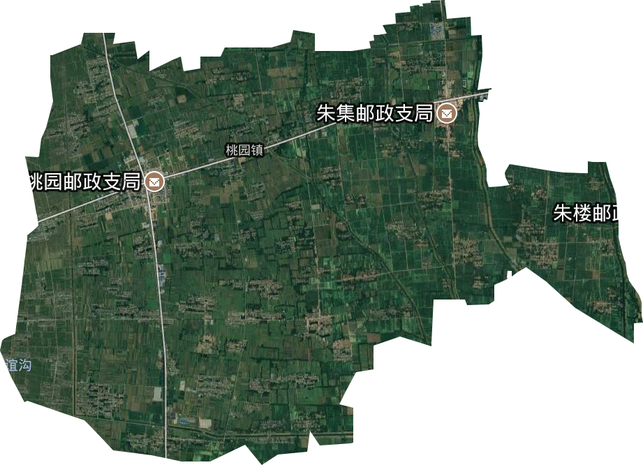 桃园镇高清卫星地图
