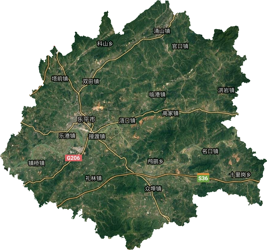 三水区乐平镇地图图片