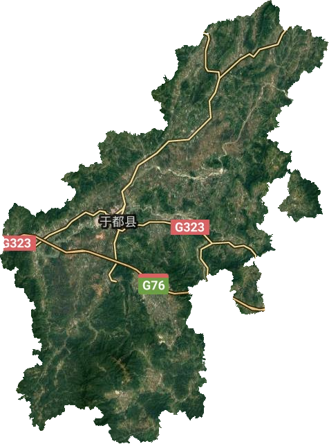于都县乡镇地图图片