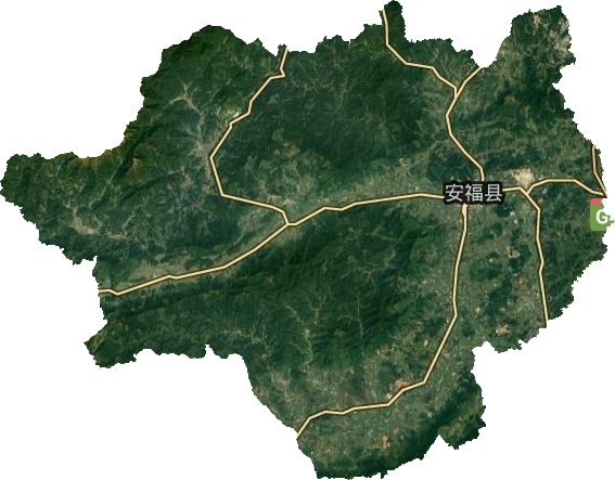 江西吉安市安福县地图图片