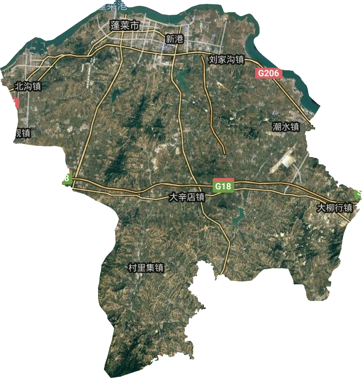 蓬莱市小门家镇地图图片