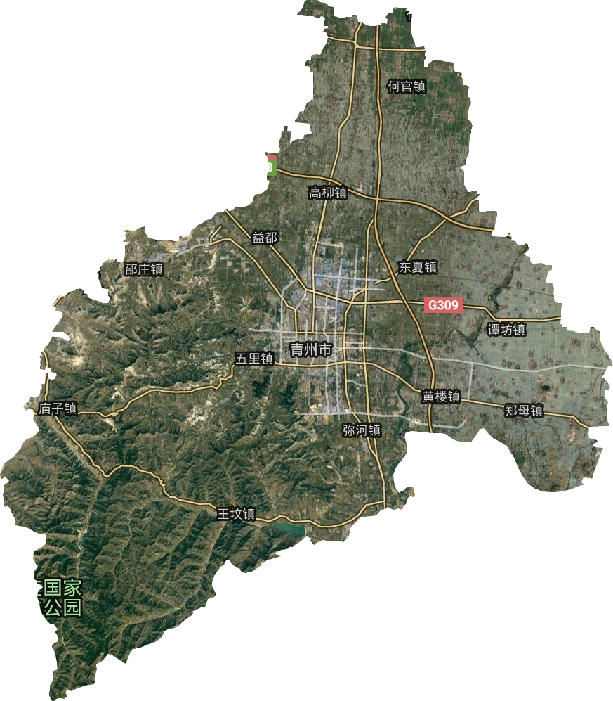 青州市益都街道地图图片