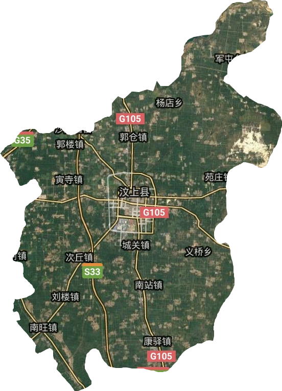 汶上县高清卫星地图