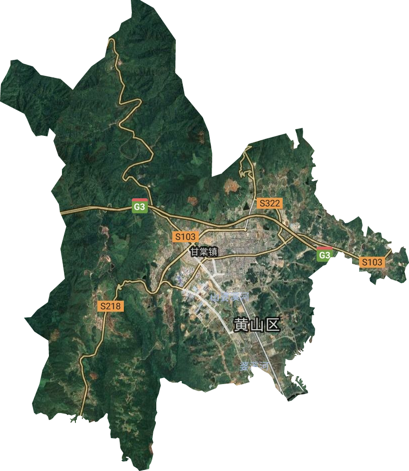 甘棠镇高清卫星地图