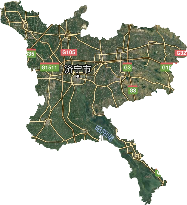 济宁12县市区地图图片