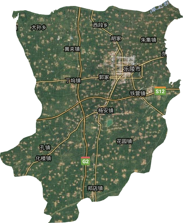 乐陵市地图 各乡镇图片