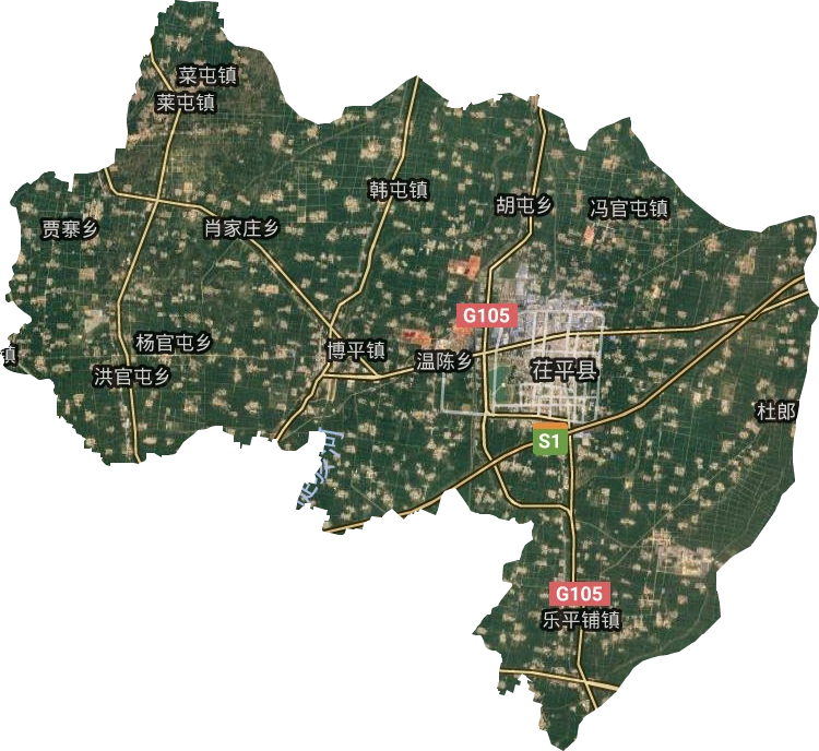 茌平县各乡镇分布地图图片