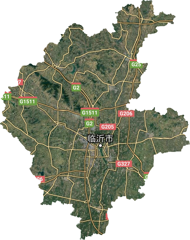 临沂县区地图分布图片